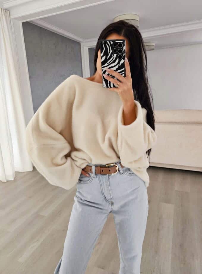 Sweter ALPAKA - ecru