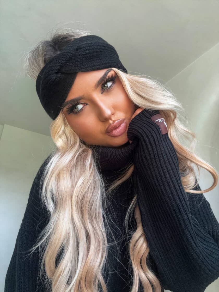 Sweter golf LAVER - czarny - obrazek 2