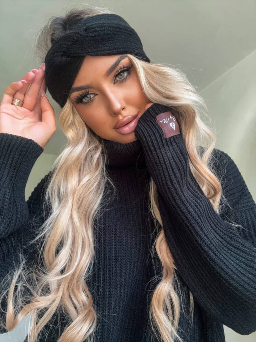 Sweter golf LAVER - czarny - obrazek 6