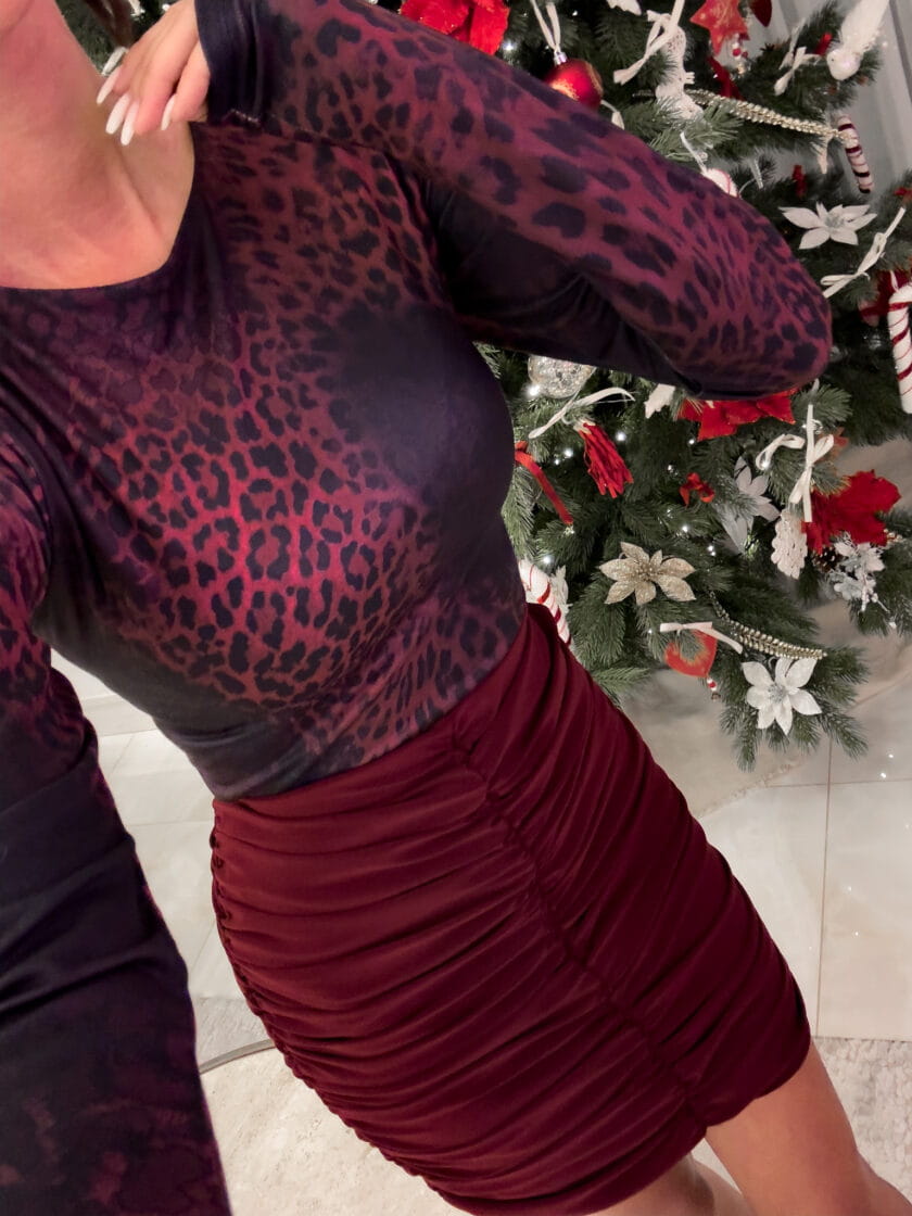 Bluzka LINDA II pantera - bordo - obrazek 4