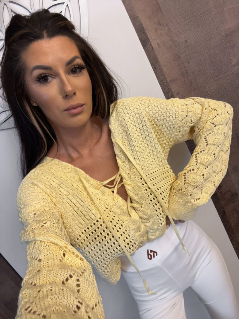 Sweter SUNNY – bananowy - obrazek 5