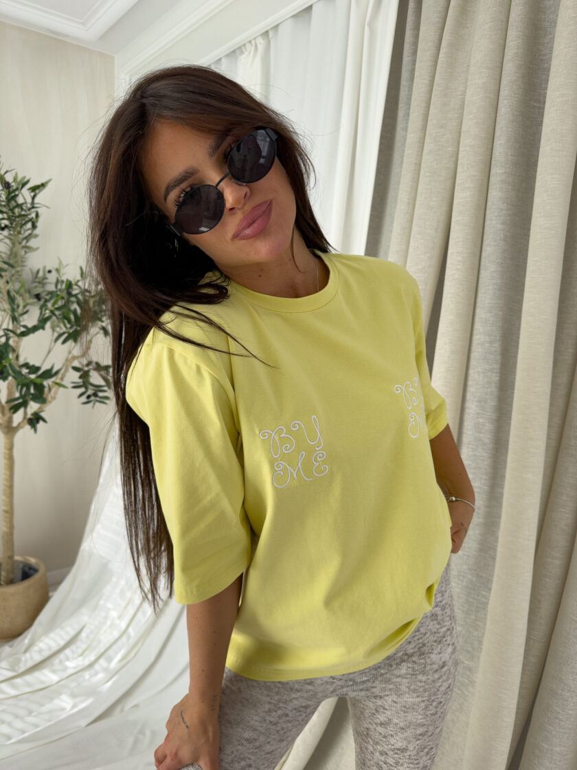 T-shirt LOWE – cytrynowy
