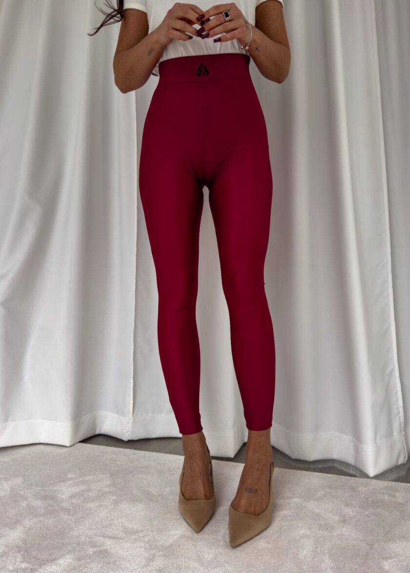 Legginsy GYM - bordowe - obrazek 9