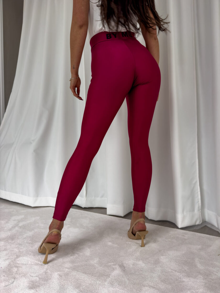 Legginsy GYM - bordowe - obrazek 3