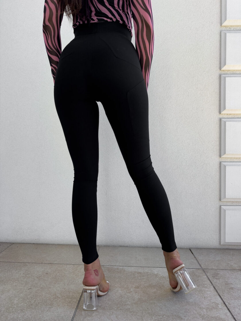 Legginsy FIT logo - czarne - obrazek 6