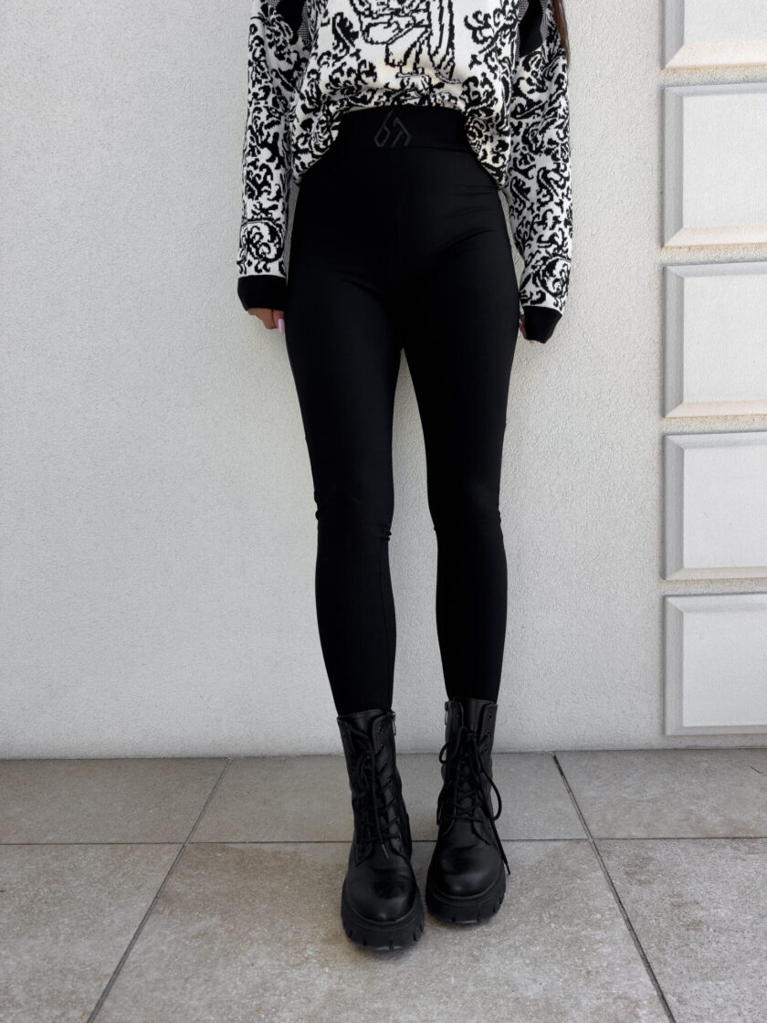 Legginsy FIT logo - czarne - obrazek 10