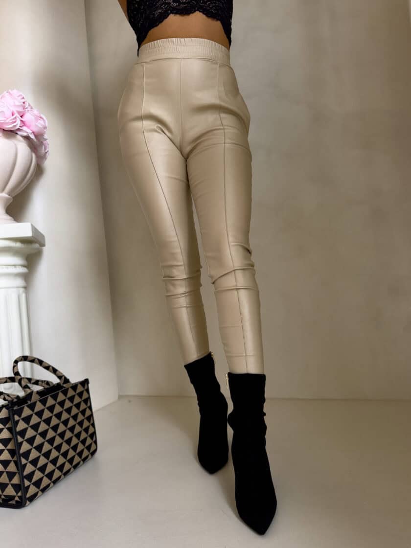 Spodnie ROYAL - złoty beż - obrazek 10