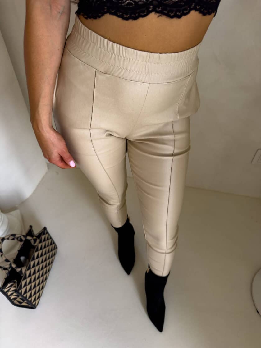 Spodnie ROYAL - złoty beż - obrazek 7