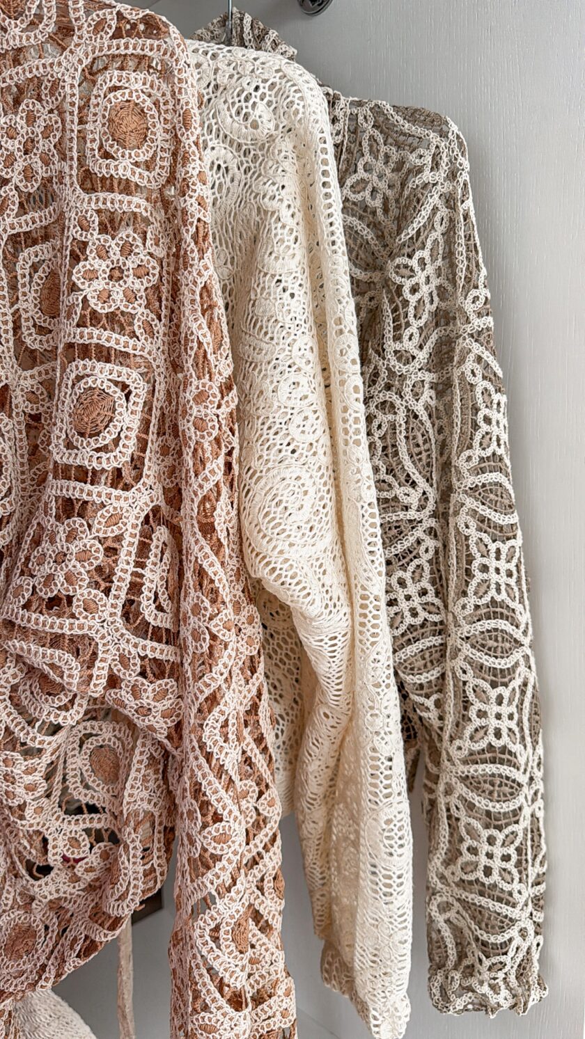 Kimono AŻUROWE - brudny róż - obrazek 22
