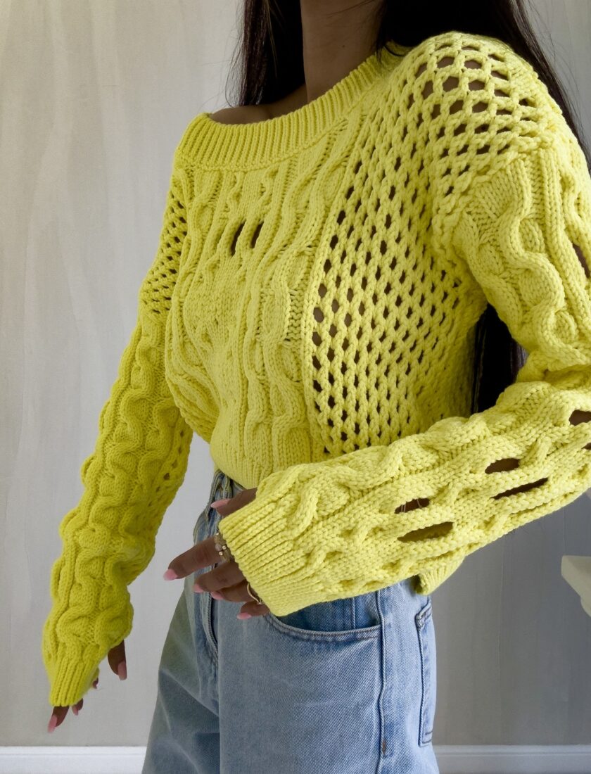 Sweter MOON – cytrynowy - obrazek 4