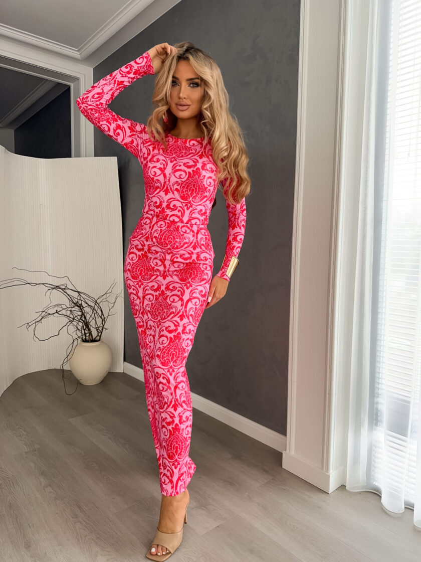 Spódnica VOGUE – koralowo-różowa - obrazek 3
