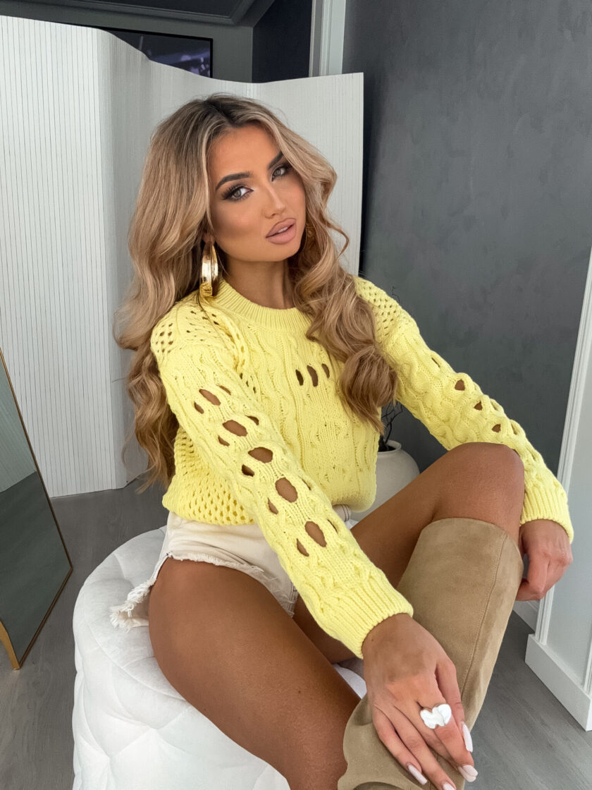 Sweter MOON – cytrynowy