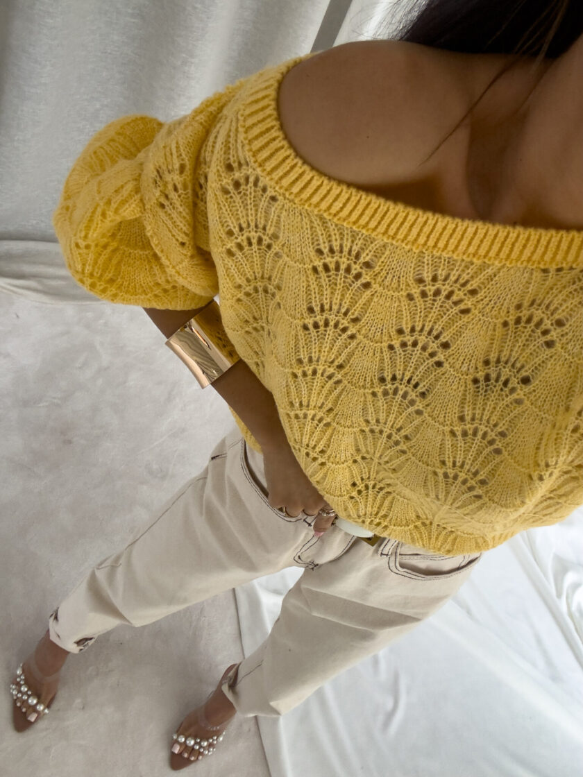Sweter SENSES – żółty - obrazek 7