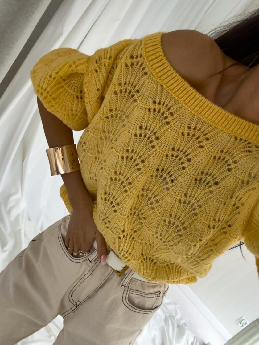 Sweter SENSES – żółty - obrazek 6
