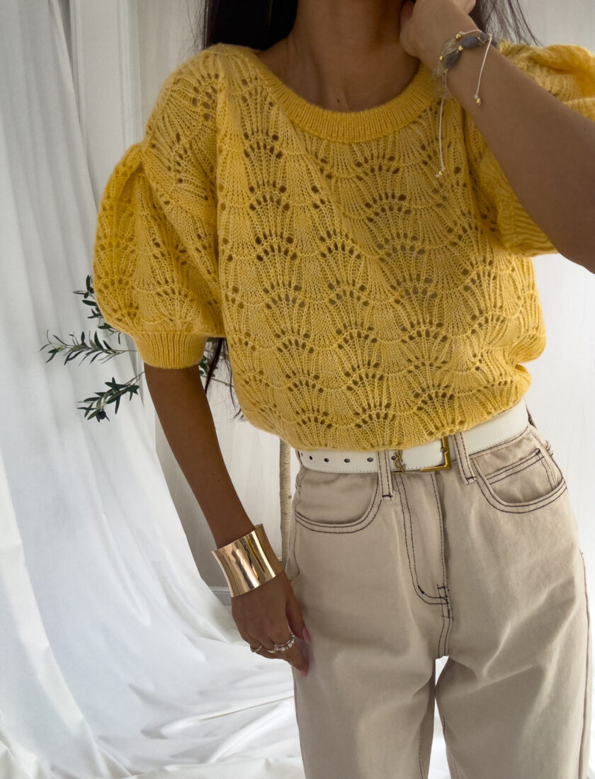 Sweter SENSES – żółty - obrazek 5
