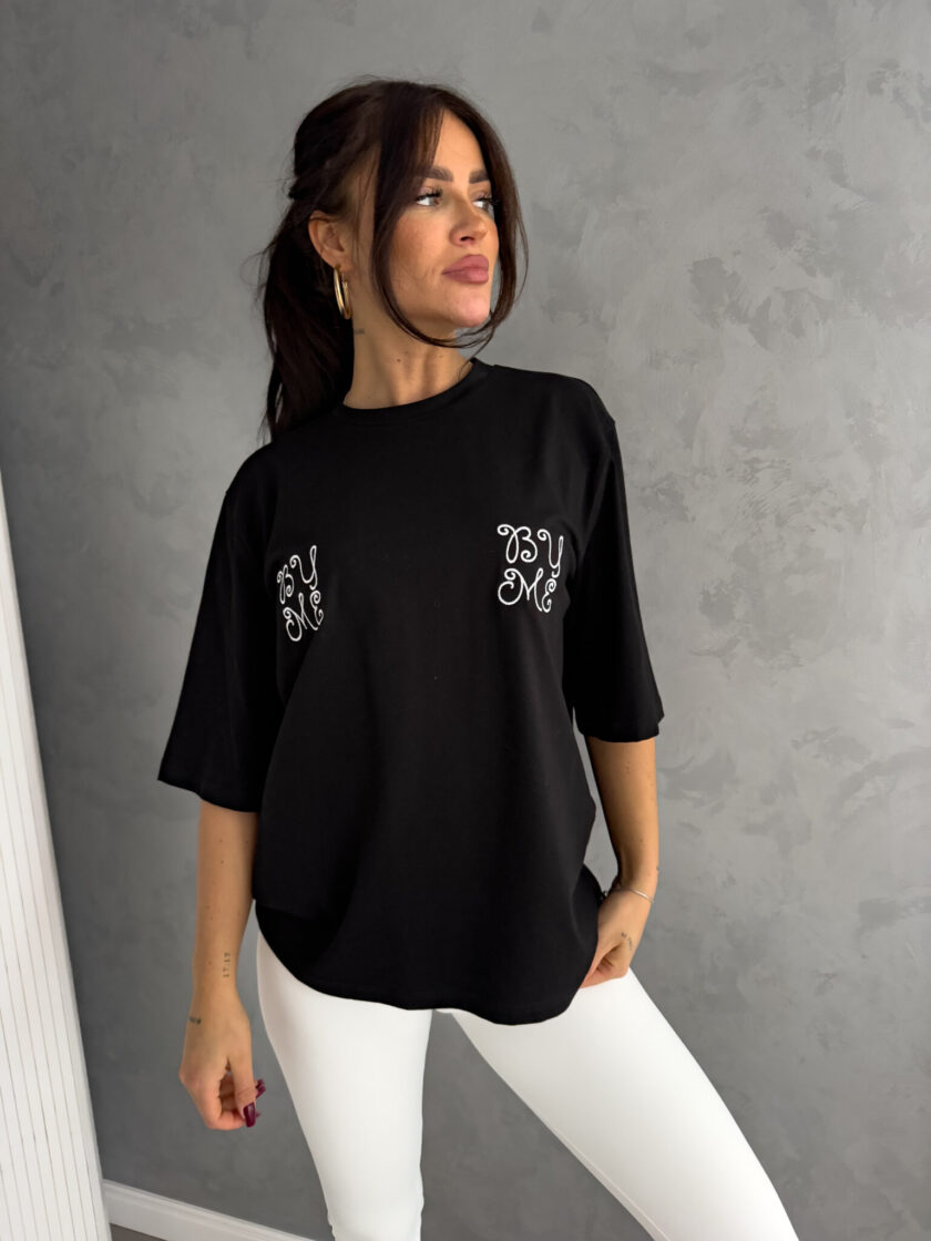 T-shirt LOWE – czarny - obrazek 2