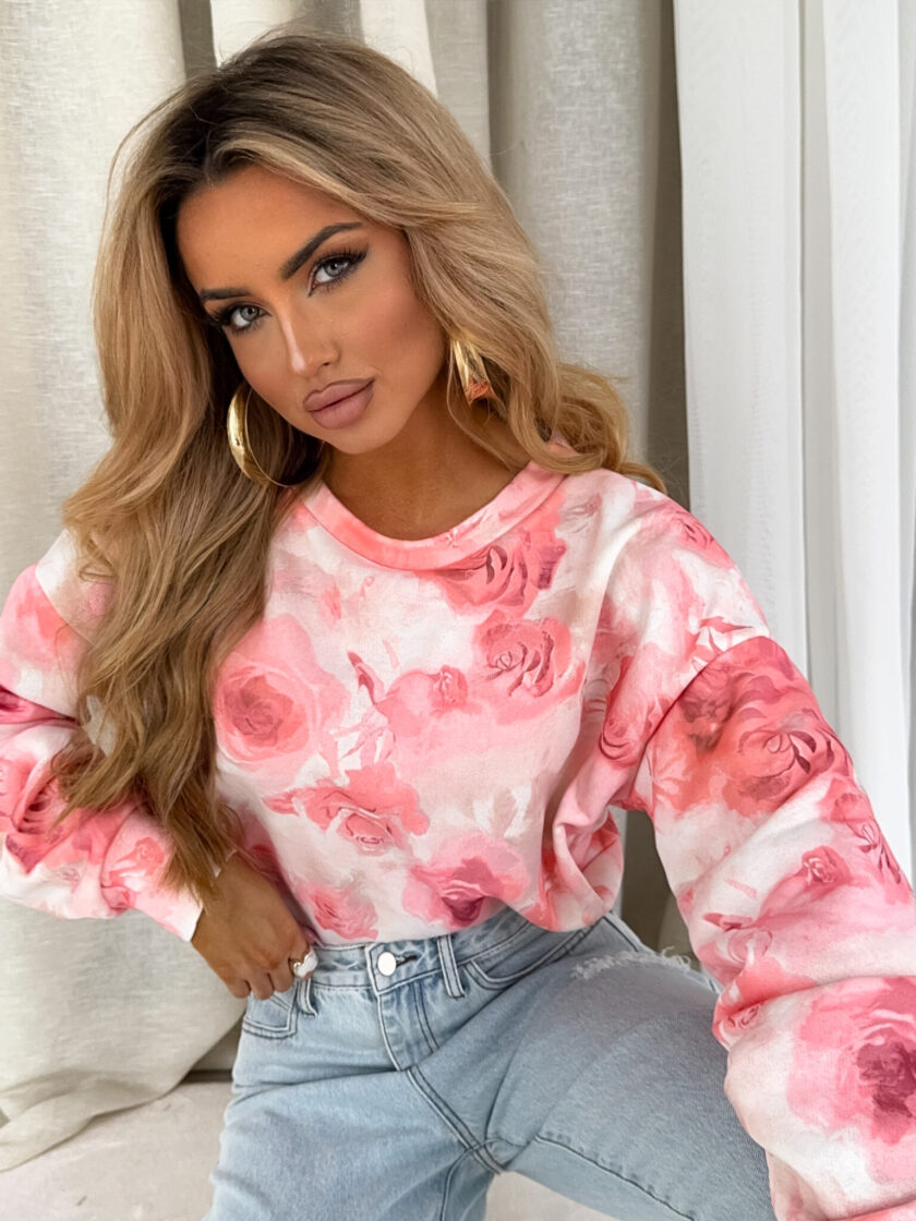 Bluza MARC print – peach