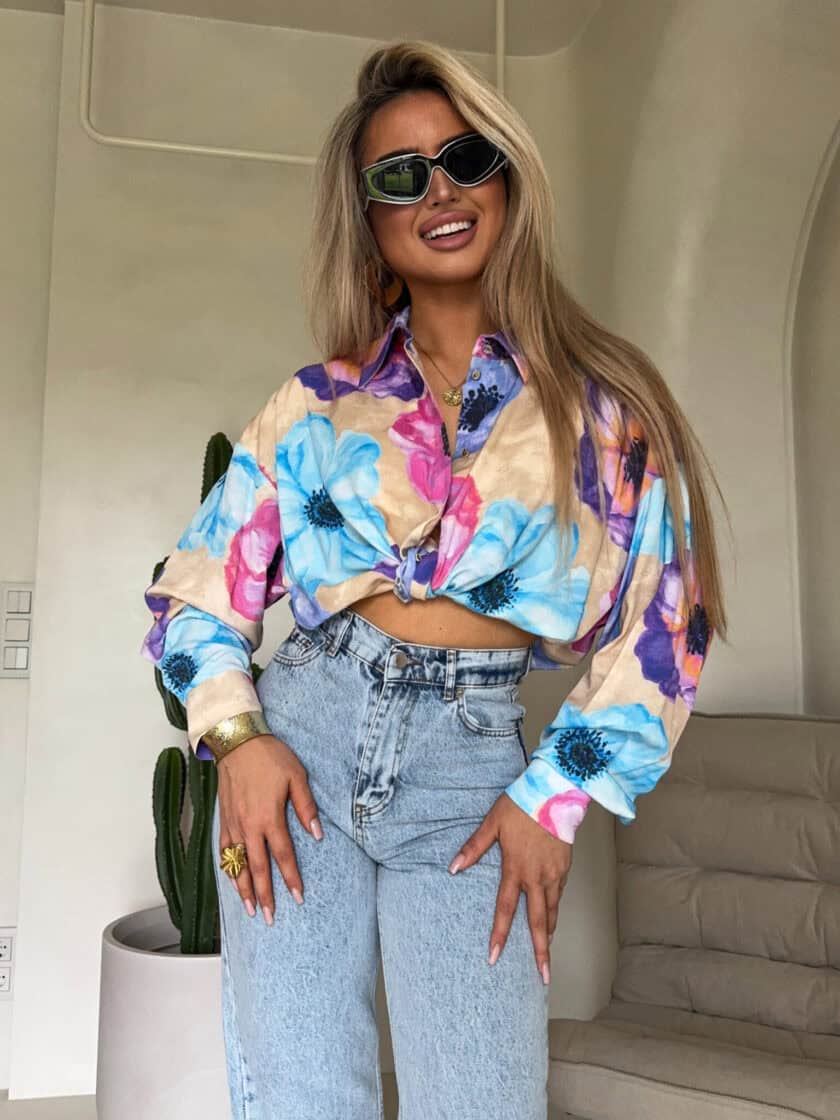 Koszula OVER SPRING wiskoza – flowers - obrazek 6