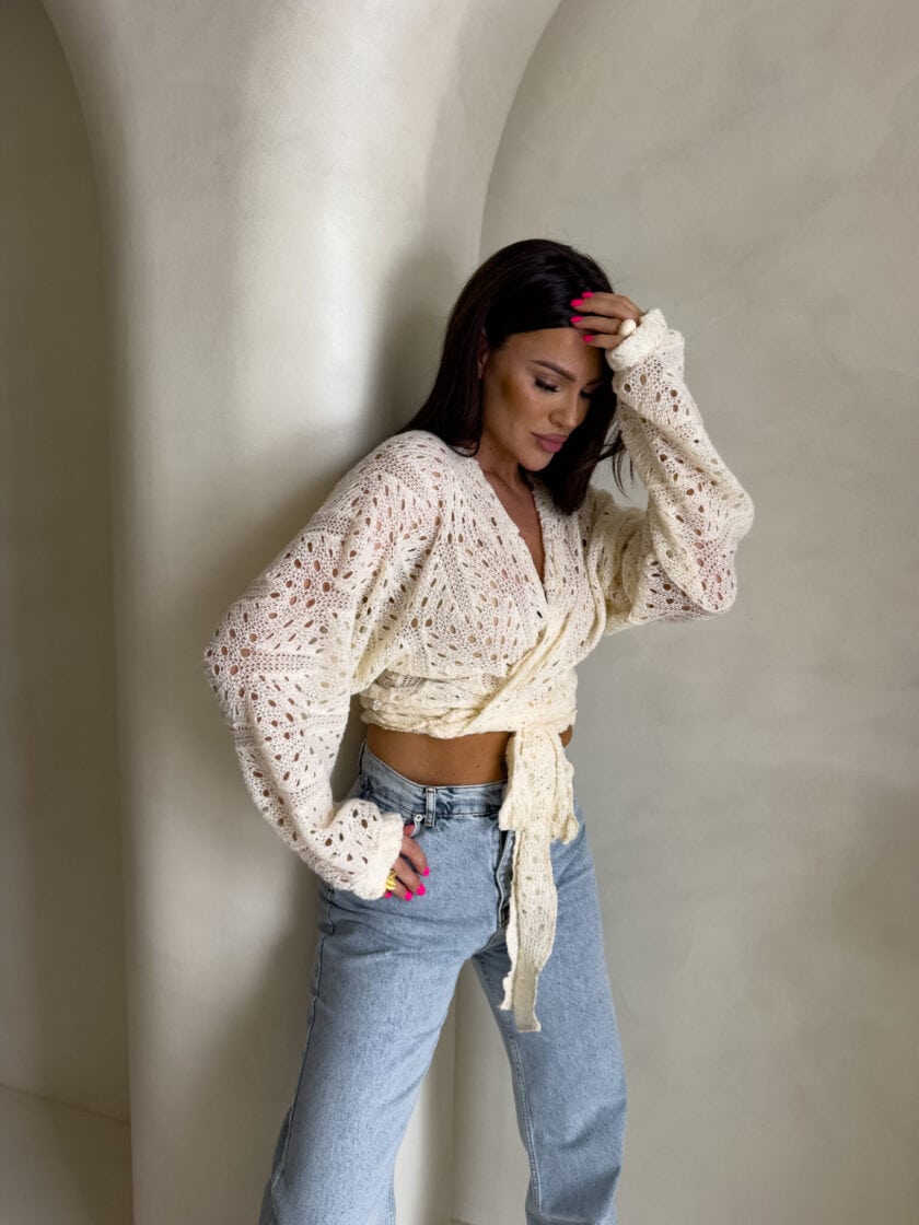 Kimono RICE - ecru - obrazek 19