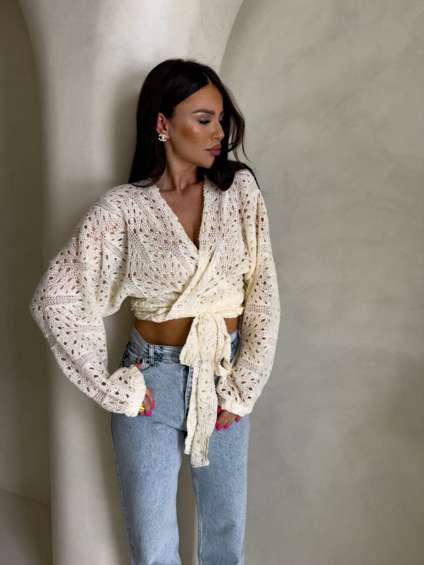 Kimono RICE - ecru - obrazek 26