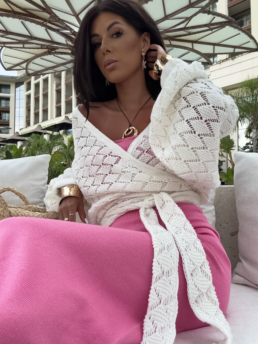 Kimono AMEIRO - ecru - obrazek 4