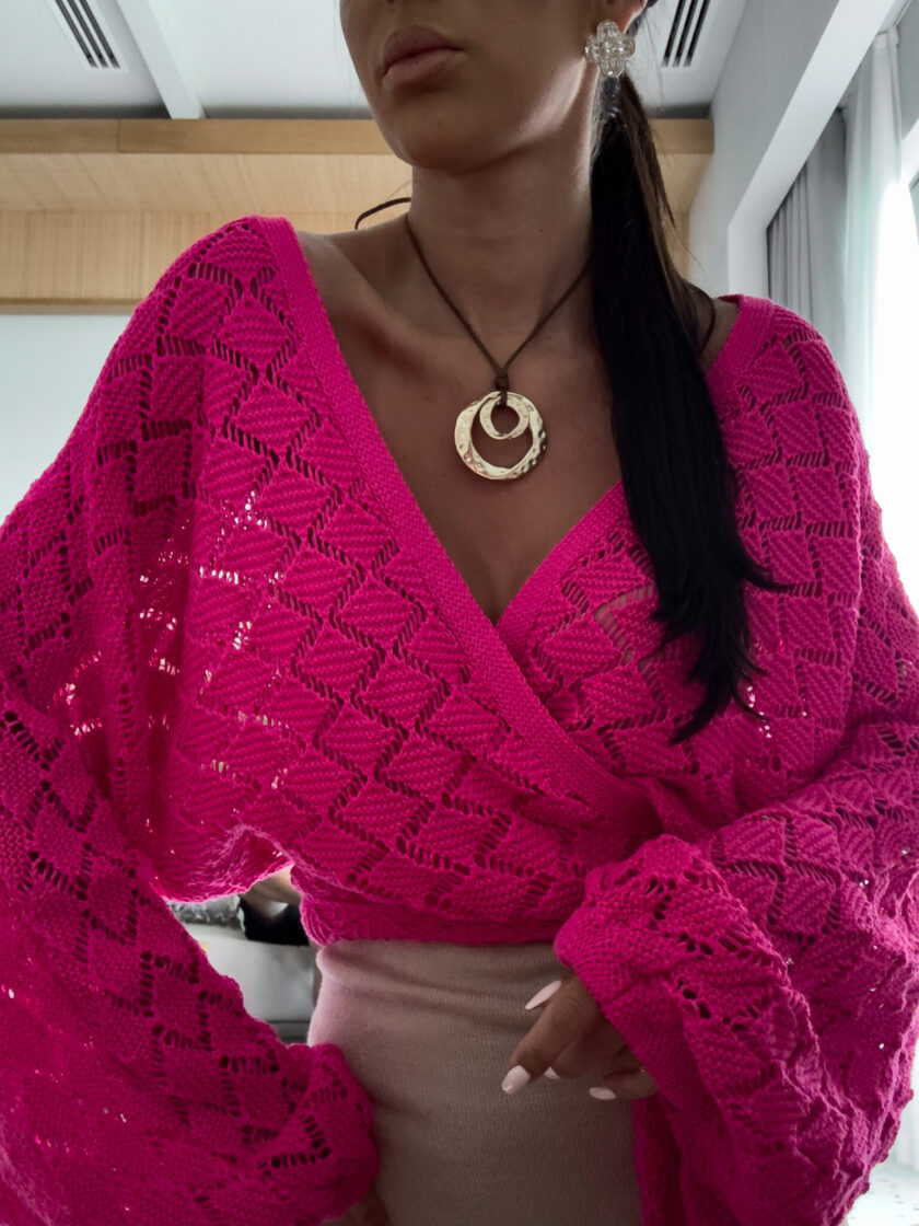 Kimono AMEIRO - fuksja - obrazek 3