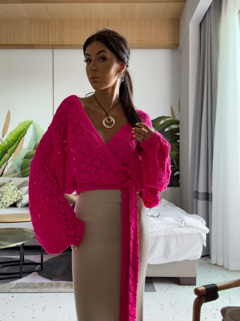 Kimono AMEIRO - fuksja - obrazek 20