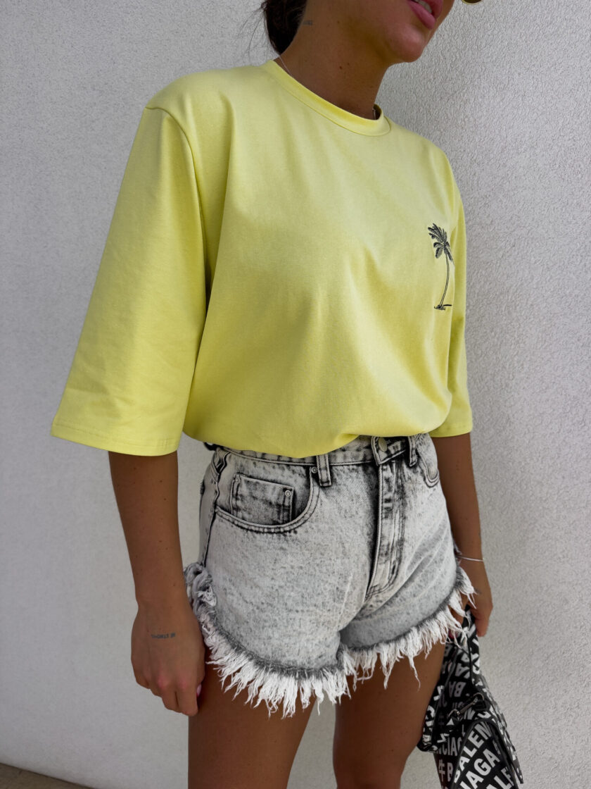 T-shirt PALMS – cytrynowy - obrazek 18
