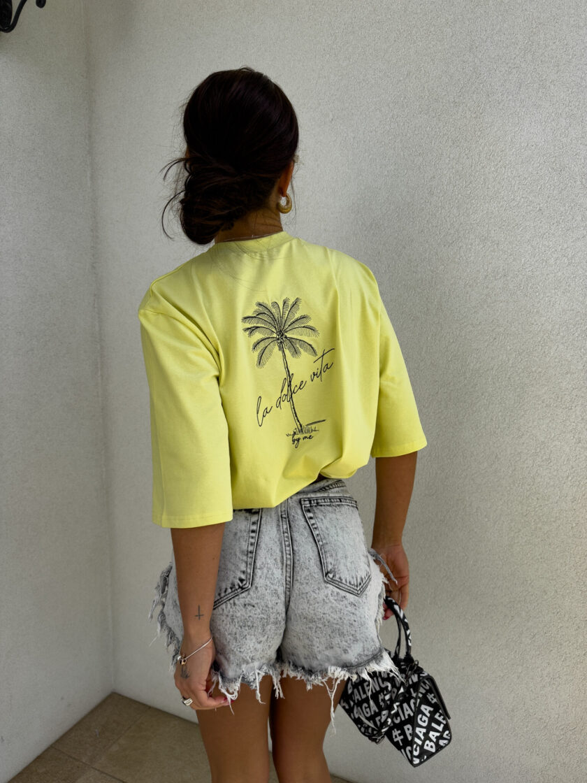 T-shirt PALMS – cytrynowy - obrazek 4