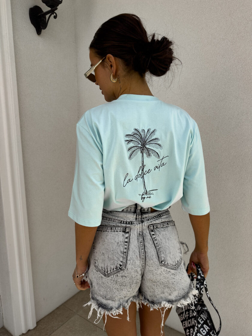 T-shirt PALMS – błekitny - obrazek 14