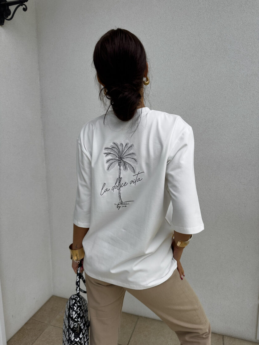 T-shirt PALMS – ecru - obrazek 15