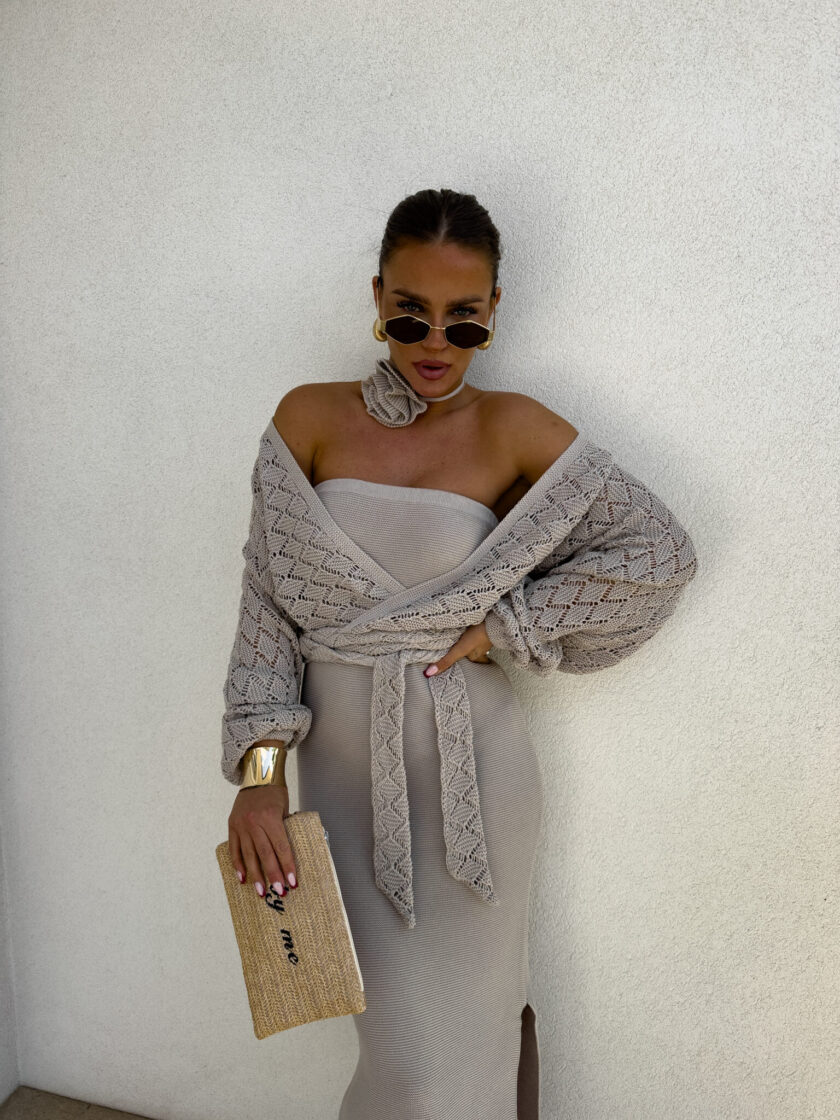 Kimono AMEIRO - taupe - obrazek 8