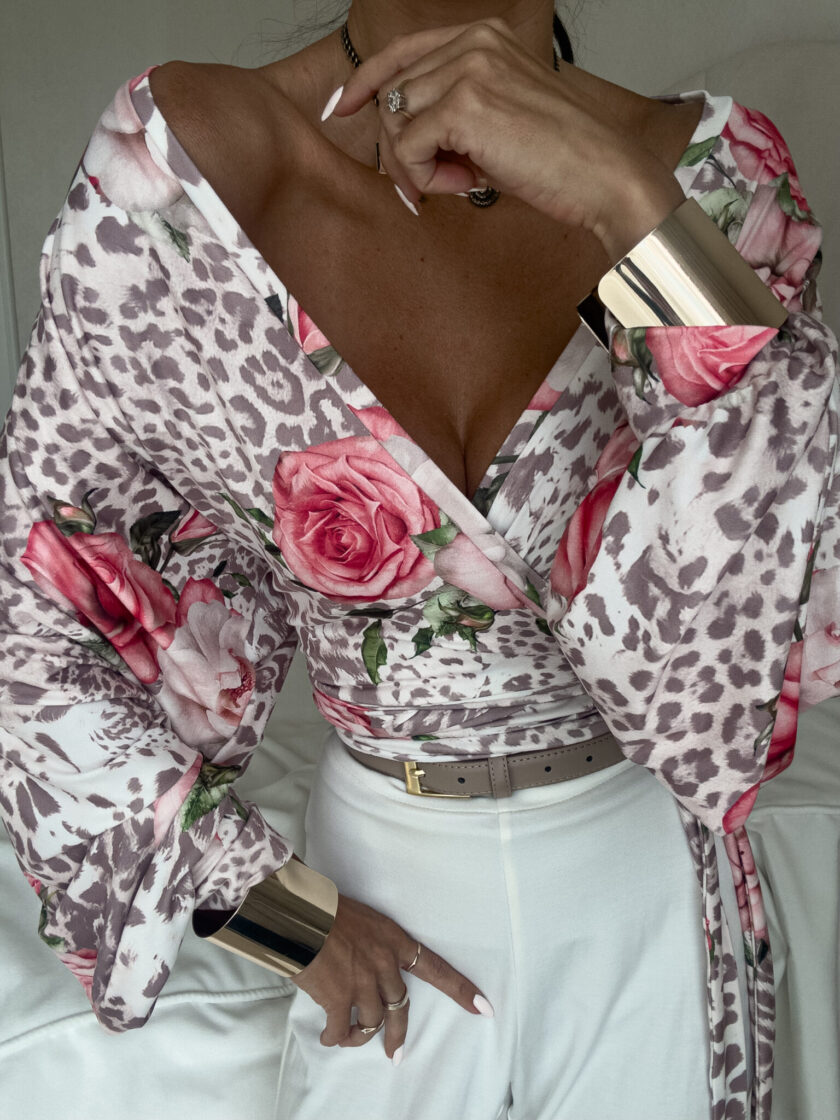 Bluzka KAIRA print pantera – rose - obrazek 9