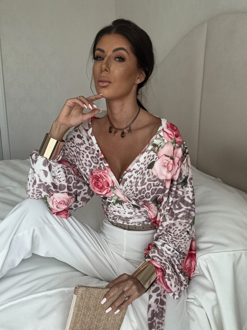Bluzka KAIRA print pantera – rose - obrazek 7