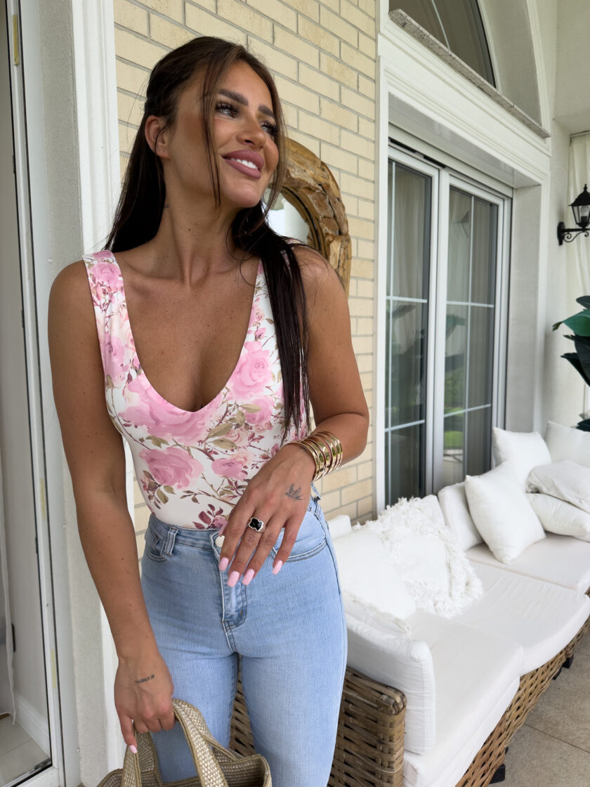 Top ADORE print - roże - obrazek 7