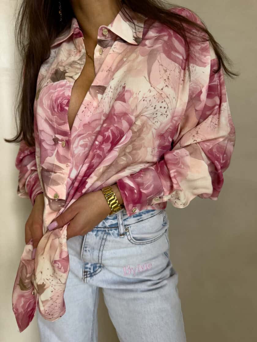 Koszula OVER SPRING - jasny róż - obrazek 9