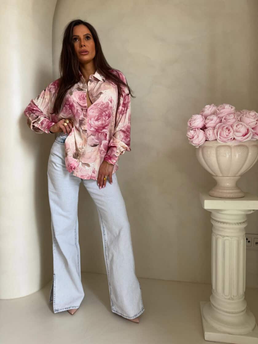 Koszula OVER SPRING - jasny róż - obrazek 6