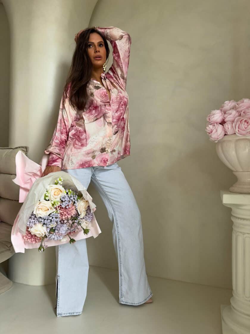 Koszula OVER SPRING - jasny róż - obrazek 5