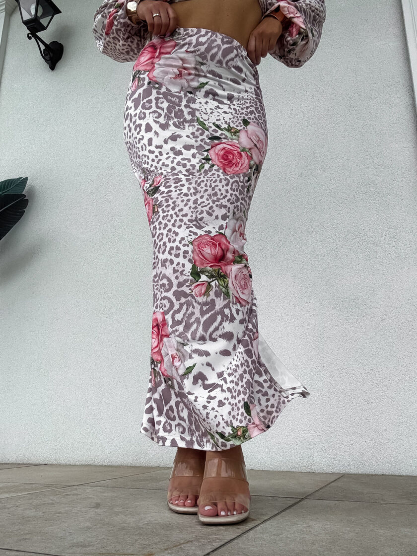 Spódnica VOGUE print pantera – rose - obrazek 4