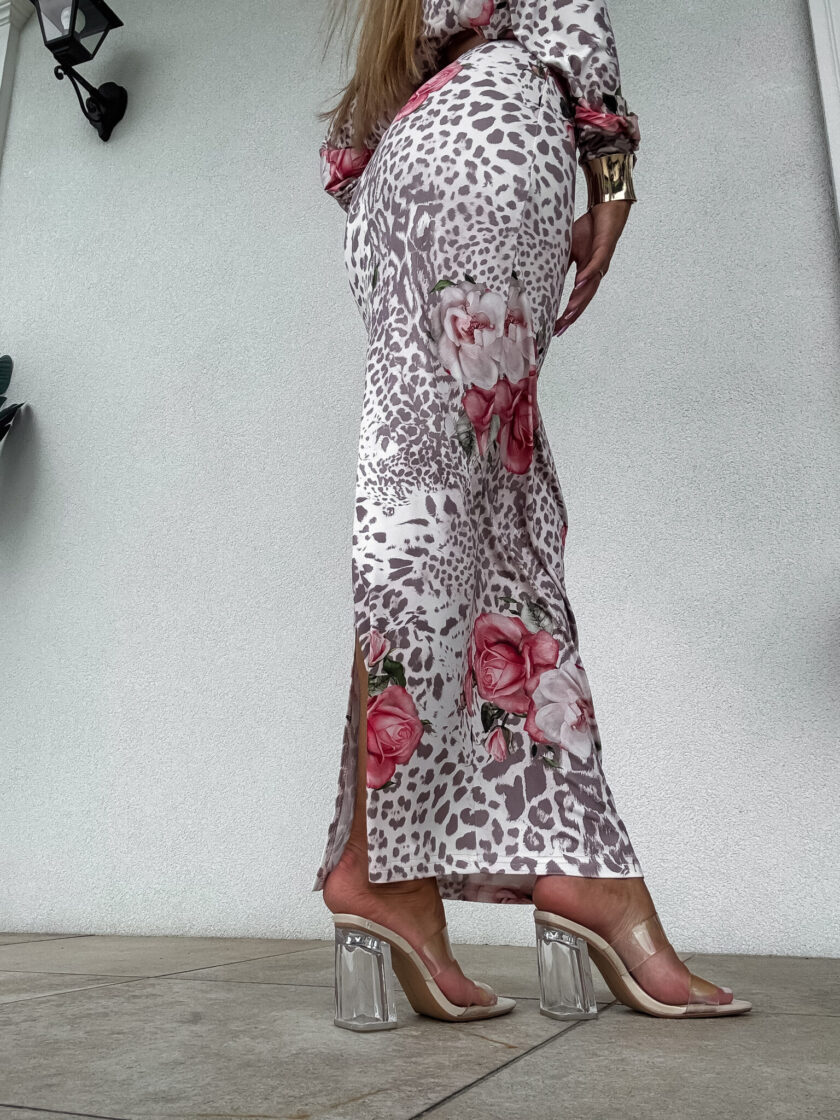 Spódnica VOGUE print pantera – rose - obrazek 6