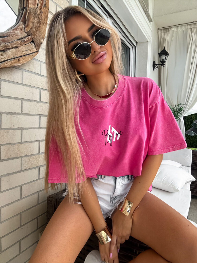 T-shirt MONETTE - różowy - obrazek 9