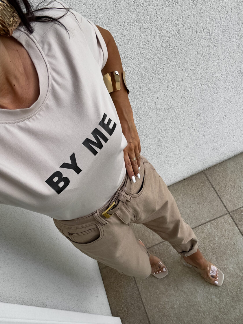 T-shirt GLAMOROUS - jasny beż - obrazek 7
