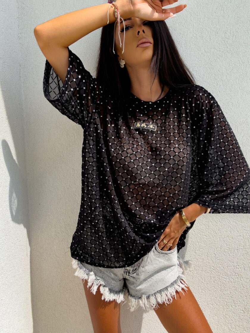 Bluzka T-shirt MARMARIS II DIAMOND - czarny - obrazek 8
