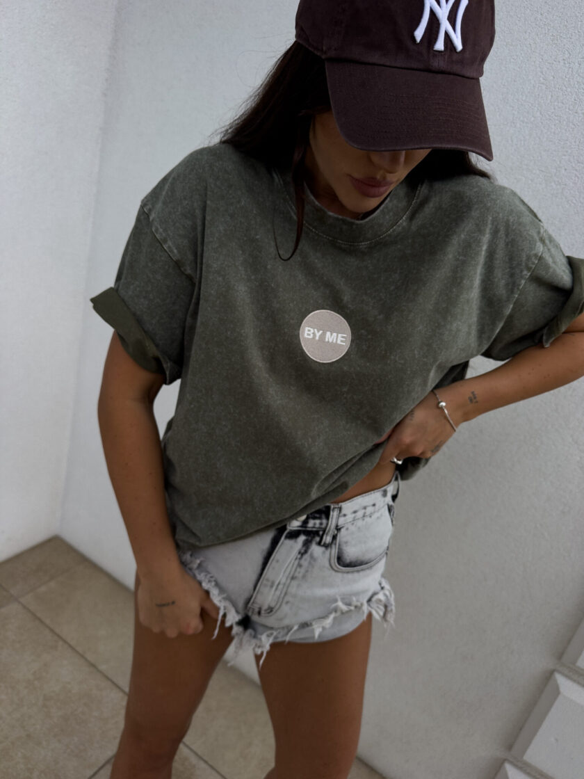 T-shirt JOJO - khaki - obrazek 5