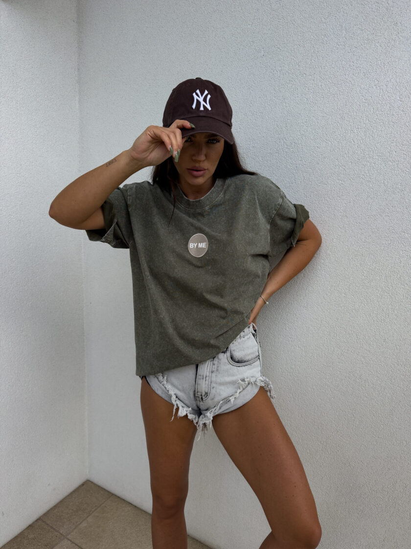 T-shirt JOJO - khaki - obrazek 6