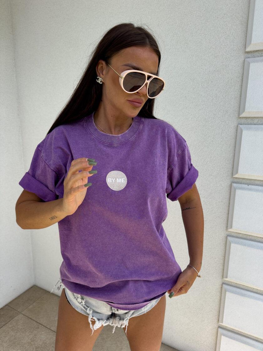 T-shirt JOJO - fioletowy - obrazek 5