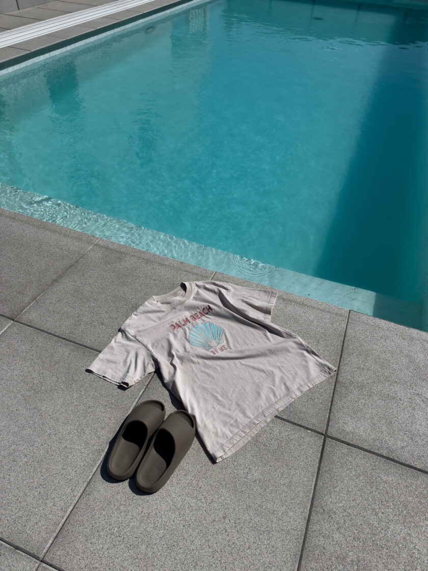 T-shirt SHELL - jasny beż - obrazek 17