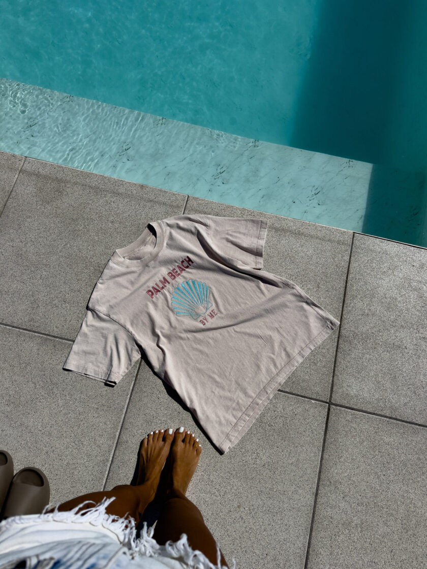 T-shirt SHELL - jasny beż - obrazek 6