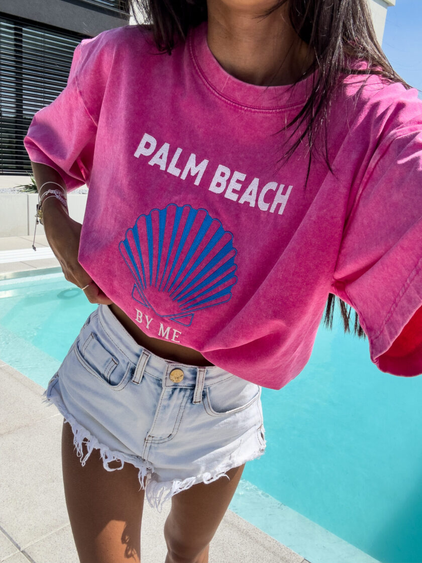 T-shirt SHELL - różowy - obrazek 4