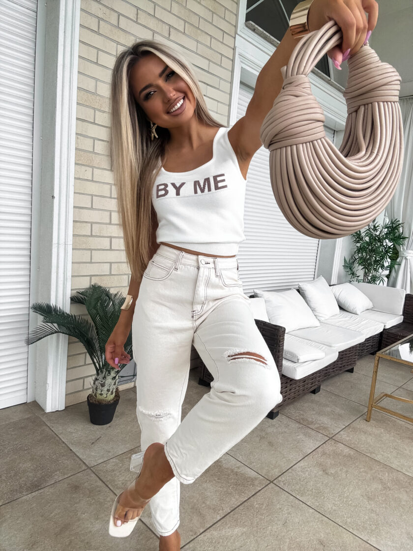 Top LOU By Me – ecru - obrazek 9